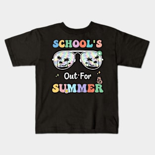 Tie Dye Last Day Of School Schools Out For Summer Teacher Kids T-Shirt